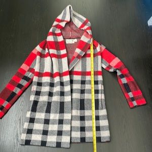 Anthropologie Field Flower Hooded Sweater Coat